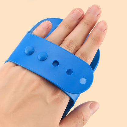 3Pack Pet Bath Brush, Dog Brush Cat Brush, Soft Brush Adjustable Width Size for Pet Shower/Grooming/Washing(Blue Green Yellow)